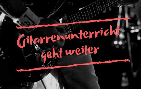 Gitarrenunterricht in Düsseldorf und Essen geht weiter - Corona Virus